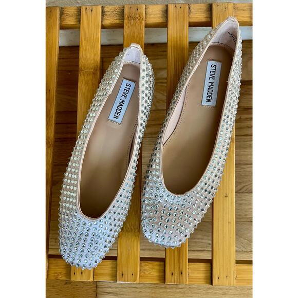 Steve Madden Marli Rhinestone Embellished Ballet Flats - Picture 4 of 10